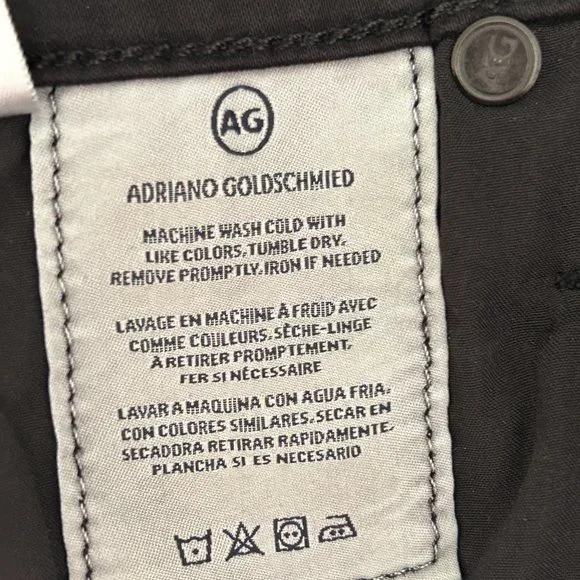 AG Adriano Goldschmied Black Prima Crop Cigarette Crop Jeans - Size 25R - Picture 7 of 10